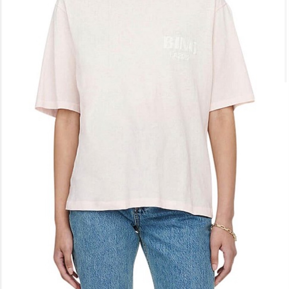 Anine Bing WES TEE BING LA IN WASHED PINK - Picture 2 of 8